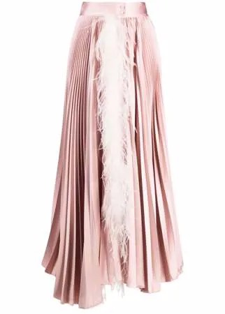 Styland плиссированная юбка с перьями