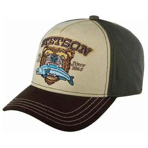 Бейсболка STETSON арт. 7761103 TRUCKER CAP WILD LIFE (бежевый / коричневый), размер ONE