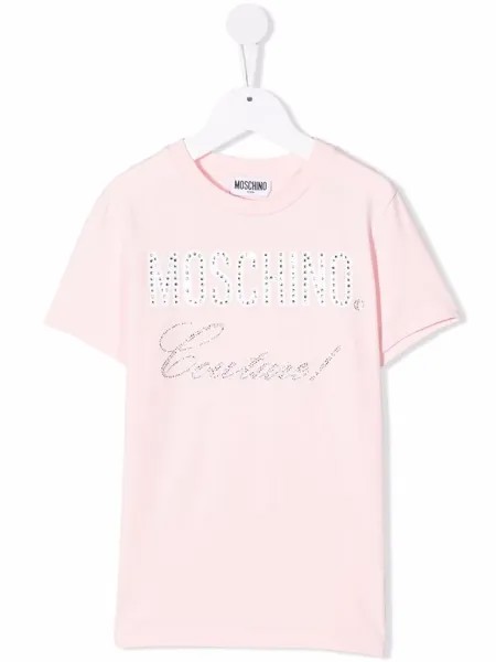 Moschino Kids футболка с логотипом