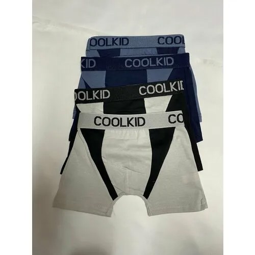 Трусы  COOLKID, 5 шт., размер S, серый, бежевый