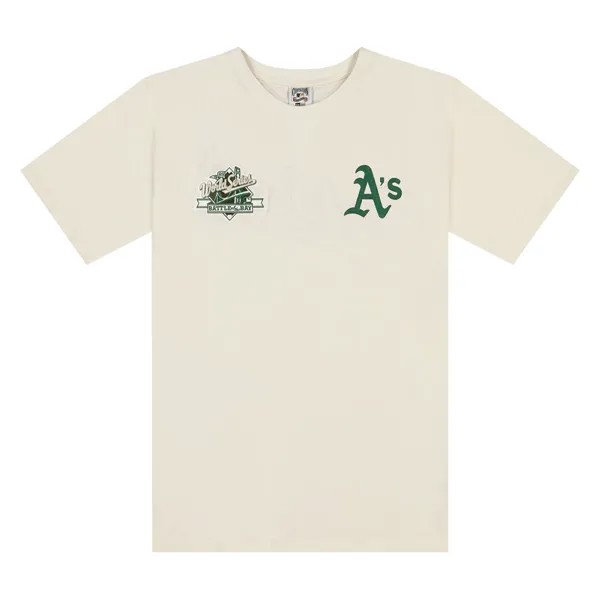 Футболка MLB OAKLAND ATHLETICS WORLD SERIES WORDMARK OVERSIZED T-SHIRT New Era, цвет Weiß