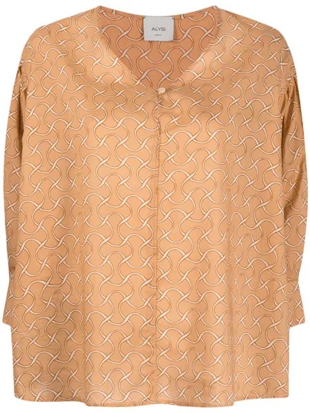 Alysi блузка с геометричным принтом