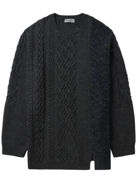 Yohji Yamamoto джемпер с панелями, черный
