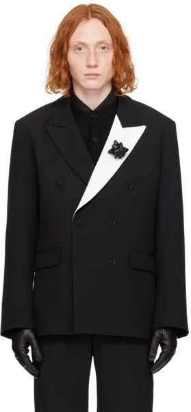 Черный пиджак с остроконечными лацканами Ernest W. Baker