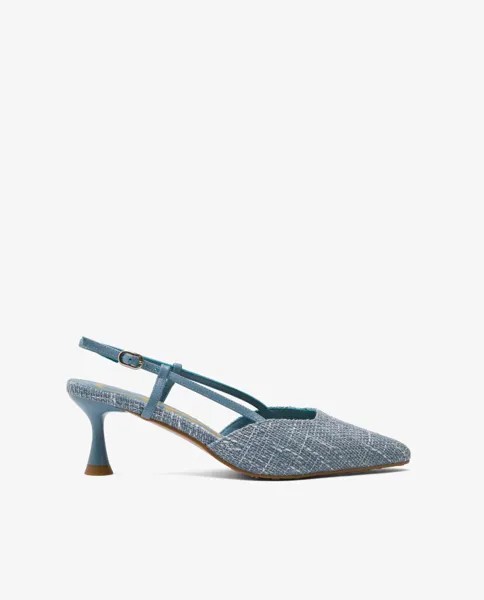 Женские синие туфли на каблуке-воронке Cuplé, синий