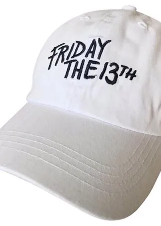 Бейсболка подростковая Be Snazzy CZD-0095 с вышивкой Friday the 13th. Цвет белый. Размер 54-56