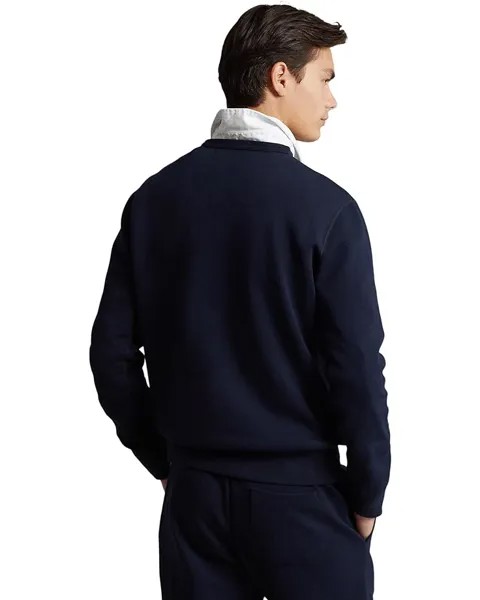 Толстовка Polo Ralph Lauren Logo Double-Knit Sweatshirt, цвет Aviator Navy