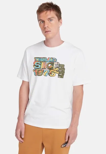 Футболка с принтом Since 73 Graphic Tee Timberland, белая