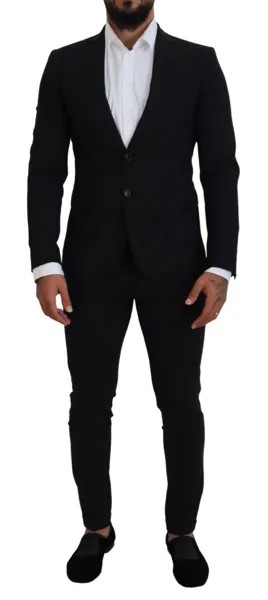 DSQUARED2 Костюм из 2 предметов PARIS, черный шерстяной однобортный костюм IT48/US38/M 1750 долларов США