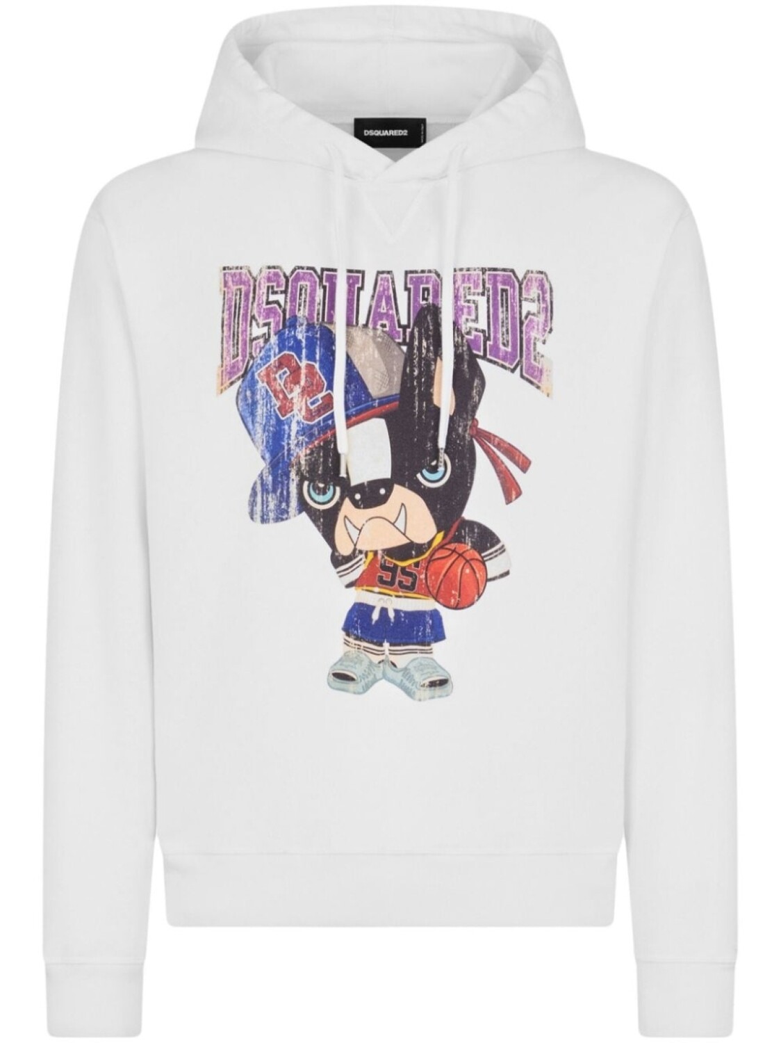 Dsquared2 худи с графичным принтом, белый