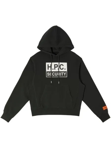 Heron Preston худи H.P.C Security с графичным принтом, черный