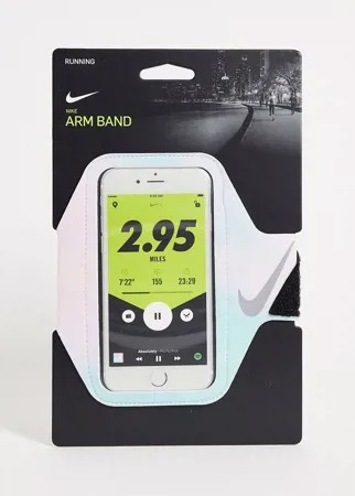 Розовый браслет на предплечье с чехлом для телефона с принтом Nike Running-Разноцветный