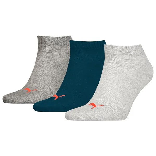 Носки Puma Plain Quarter short 3 шт, разноцветный