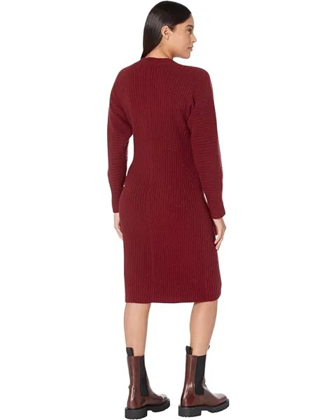 Платье Vince Fitted Dolman Sleeve Dress, цвет Currant