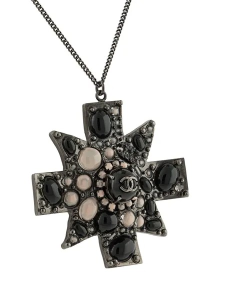 Chanel Pre-Owned колье с подвеской и логотипом CC