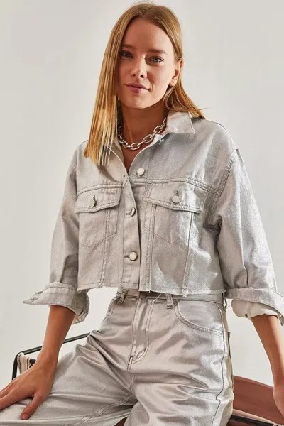 Женская куртка с металлизированным покрытием SHADE