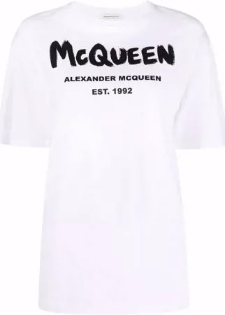 Alexander McQueen футболка McQueen Graffiti