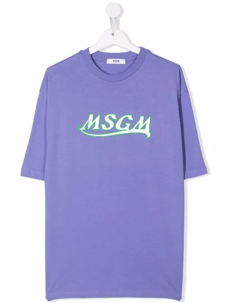 MSGM Kids футболка с логотипом