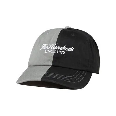 Мужская предварительно изогнутая кепка The Hundreds Split Dad Hat (черная)