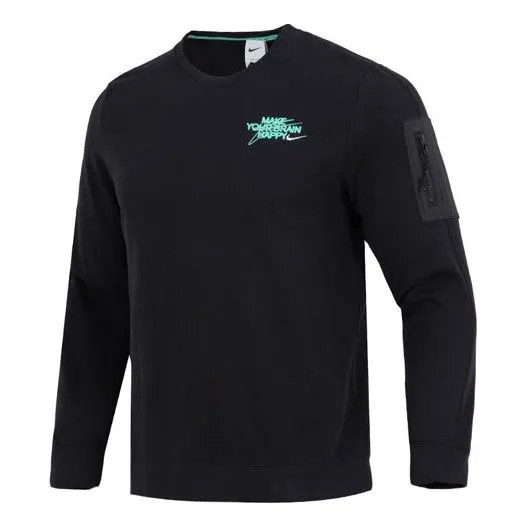 Толстовка Nike sleeves pocket crew neck sweatshirt, Черный