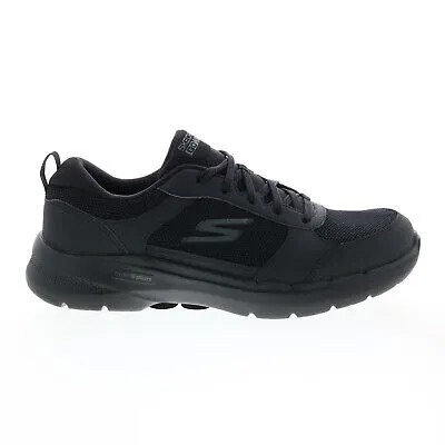 Skechers Go Walk 6 Complete 216203 Мужские черные кроссовки для ходьбы