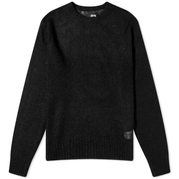 Свитер Stussy S Loose Knit, черный