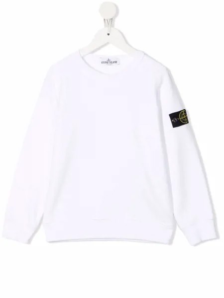Stone Island Junior толстовка с нашивкой-логотипом