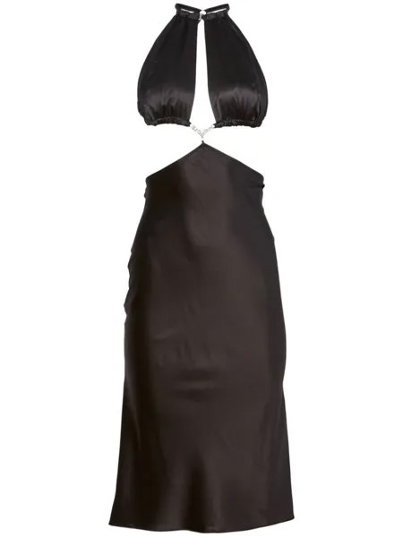 Fleur Du Mal платье с кристаллами, черный