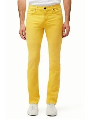 J BRAND Мужские желтые прямые зауженные джинсы 32 талии