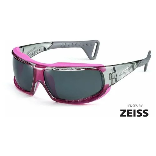 Солнцезащитные очки LiP Sunglasses LiP Typhoon / Gloss Trans. Grey / Pink / Zeiss/ PA Polarized / Tri-Pel Methane Smoke, серый