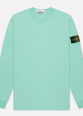 Мужская толстовка Stone Island Crew Neck Garment Dyed Heavy Cotton, цвет голубой, размер L