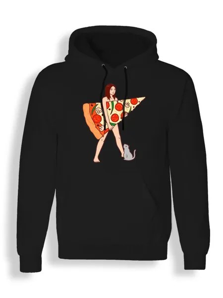 Худи унисекс СувенирShop Пицца/Pizza/Food 5 черное 3XL