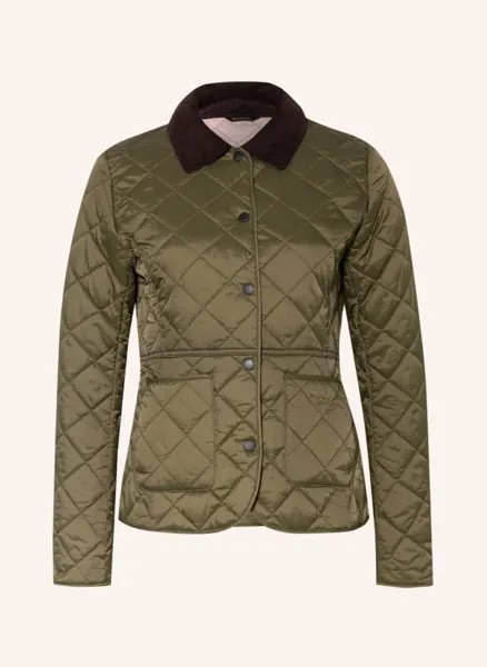 Деверон куртка Barbour, зеленый
