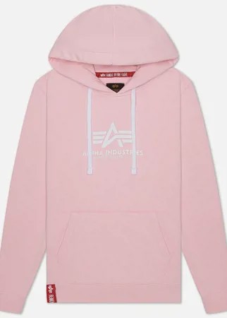 Женская толстовка Alpha Industries New Basic Hoody, цвет розовый, размер S