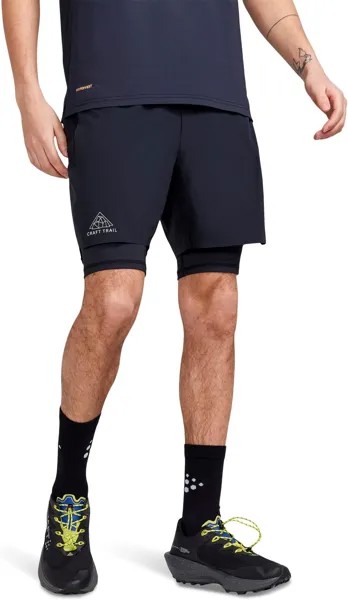 Шорты Craft Pro Trail 2-in-1 Shorts, черный