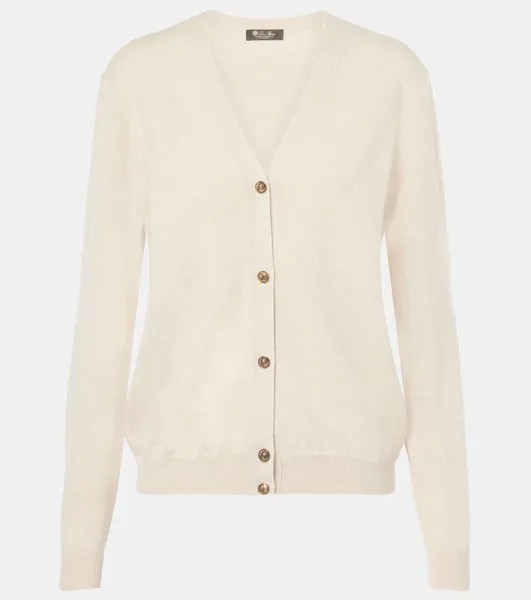 Кашемировый кардиган Loro Piana, цвет natural melange