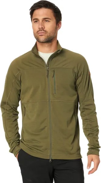Куртка Abisko Lite Fleece Jacket Fjällräven, зеленый