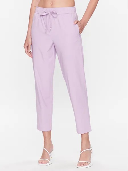 Тканевые брюки стандартного кроя Marella, фиолетовый