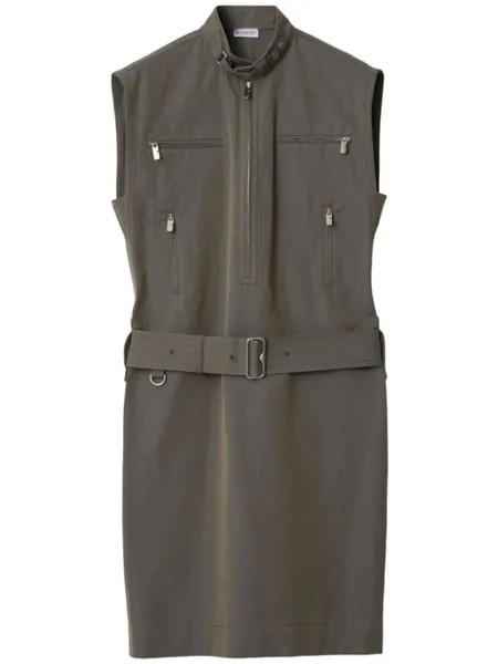 Платье с молниями Burberry, серый