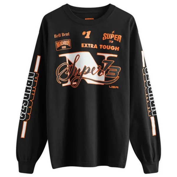 Лонгслив Neighborhood X Super73 Long Sleeve T-Shirt, черный