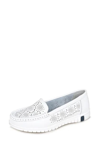 Мокасины женские Alessio Nesca ADL21SS-096 белые 37 RU