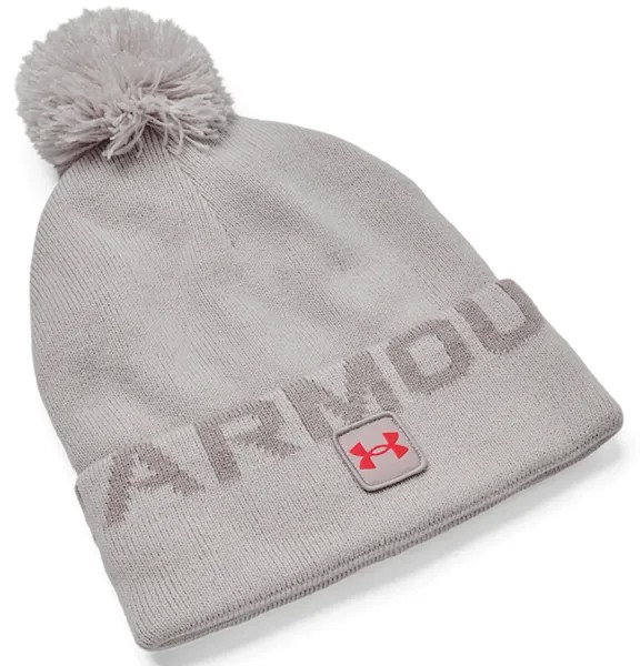 Шапка бини мужская Under Armour UA Halftime Fleece Pom, фиолетовый