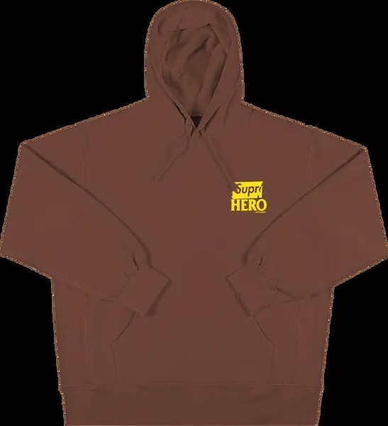 Толстовка Supreme x ANTIHERO Hooded Sweatshirt 'Brown', коричневый