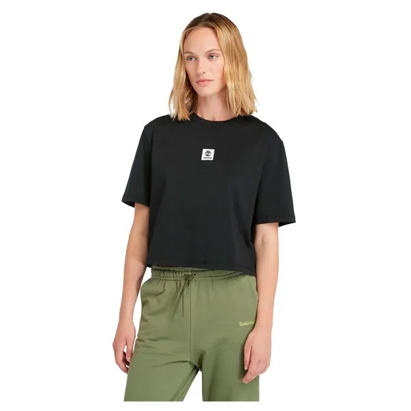 Футболка с коротким рукавом Timberland Stack Logo, черный