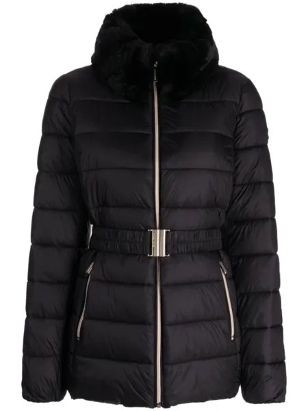 Стеганый пуховик с искусственным мехом Michael Michael Kors, черный