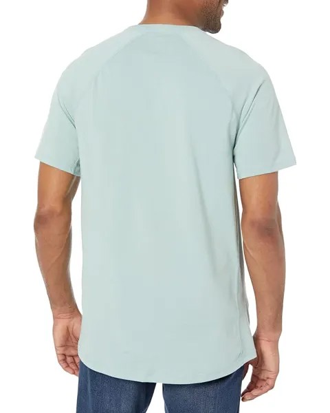 Футболка Carhartt Force Relaxed Fit Midweight Short Sleeve Block Logo Graphic T-Shirt, цвет Blue Surf