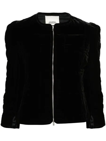 ISABEL MARANT стеганый жакет Djanet из бархата, черный