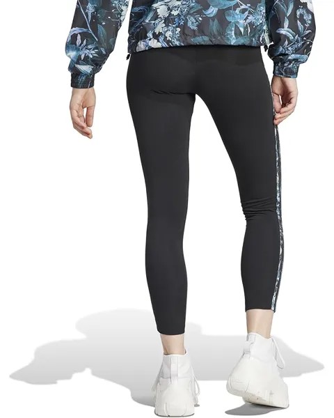 Брюки Adidas 3-Stripes Flower Tights, черный