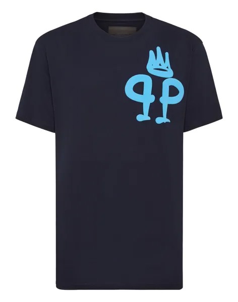 Футболка с круглым вырезом SS King Plein Philipp Plein, цвет Dark Blue