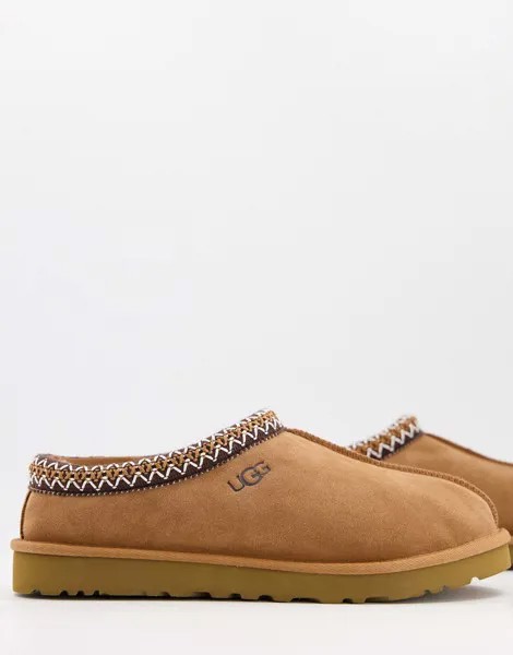 Светло-коричневые слиперы UGG Tasman-Коричневый цвет
